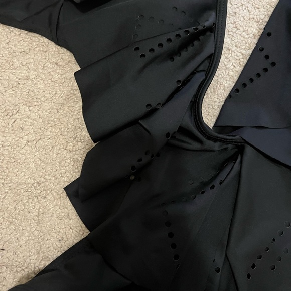 Black bathing suit with back out, never worn bc it fits more like a small - Picture 4 of 8